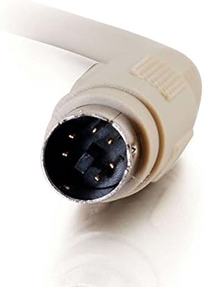C2G Legrand Keyboard Cord for Keyboard/Mouse Cable, Beige Mouse Cord, Round Male to Male Keyboard Cable 1 Count, C2G 02692...