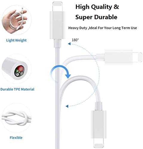 esbeecables Aux Cord for iPhone, Apple MFi Certified Lightning to 3.5mm Aux Cable for Car Compatible for iPhone 14 13 12 11 XS XR X 8 7 6 iPad iPo...