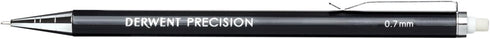 Derwent Mechanical Pencils 0.7, Metal Barrel, Precision, HB (2302429)...