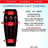 Compression Calf Sleeves Extra Wide - Soothing Gradient Support with Comfy Cuffs...
