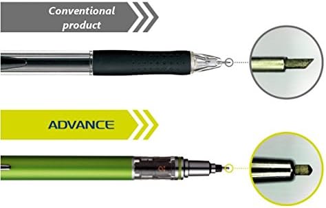 Kuru Toga Advance Auto Lead Rotation Mechanical Pencil 0.3 mm, Body Color(Lavender/Baby Pink/White), 3-pack, Sticky Notes Value Set...