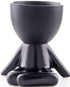 Succulent Plant Pot (Small, Cross Leg Black) Mini Decorative Pot for Plants, Cartoon Style, Human Shaped Ceramic Succulent Planters...