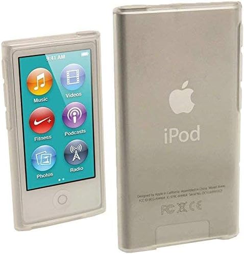 for Apple iPod Nano 7 Case, Belt Clip TPU Rubber Gel Soft Skin Case Cover for Apple iPod Nano 7th Generation 7G 7 + Clear Soft TPU Skin Case Cover...