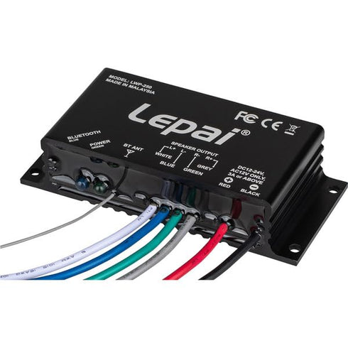 LWP-250 2 x 50W Outdoor/Marine Bluetooth 5.0 Mini Amplifier with Mounting Flanges...