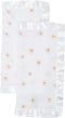 Lulujo Security Lovey Blankets Unisex Softest Breathable Cotton Muslin Security Blanket Set with Silky Satin Trim| Neutral Comforting Blanket for ...