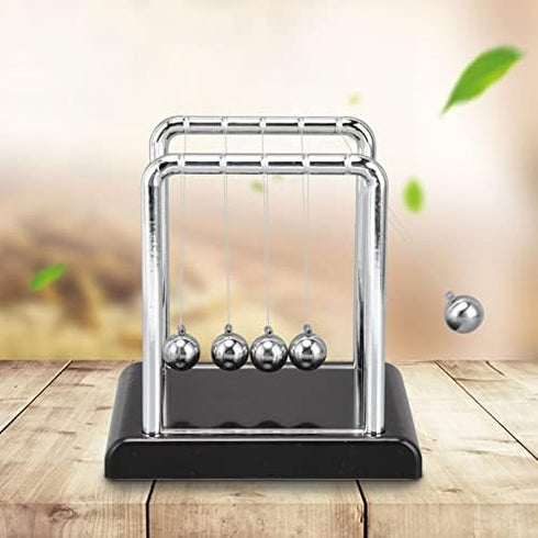 Balance Pendulum Ball, Swinging Balls Physics Science Metal Office Games Desktop Decoration Games Accessories Calm Down Fidgets Kit for Stress Rel...
