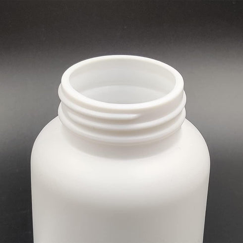 Othmro PE Plastic Lab Chemical Reagent Bottles 5pcs, 51ml/1.72oz Wide Mouth 28mmID Round Sample Liquid Storage Container Sealing Bottles White wit...