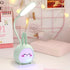 Portable LED Desk Lamp with Night Light Cute Bunny Foldable USB Charge Reading Light for Bedroom Kids Bedside Study (Green)...