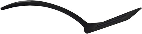 Home Basics Flexible Nylon Slotted Spatula with Curved Handle, Heat Resistant Turner, Non-Stick Kitchen Cooking Utensil for Baking, Frying, Black...