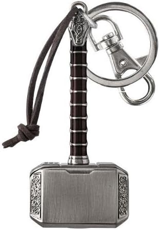Marvel Thor Hammer 2 Pewter Key Ring , unisex-children, Grey...