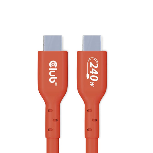 Club 3D CAC-1515 USB2 Type C to Type C Certified Bi-Directional Cable with 240W Charging, 480Mb Data Transmission EPR 4m -13.13ft...