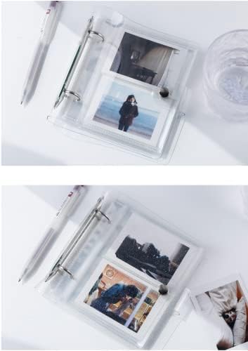4x6 Photo Sleeves Photo Flip Book for 100 Pictures,Card Photo Sleeve Mini Photo Album,Waterproof Pocket Photo Holder, Photo Pocket for Name Card,P...