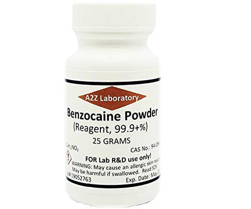 Benzocaine, Crystals, 99.99%, High Purity, 25 Grams, Same Day Ship...