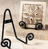 TRIPAR Decorative Scroll Rack, Small Black Display (3.75 Inch Depth) - Lightweight and Durable - Functions as Wall Rack or Tabletop Easel - Showca...