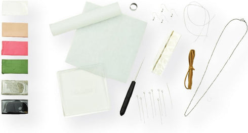 Polyform Sculpey Premo™ Polymer Oven-Bake Clay Bead Making Kit. Includes six 1 oz. bars/colors of clay, clay tools and jewlery findings for jewelr...