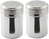 Great Credentials© Stainless Steel Versatile Dredge Shaker, Salt, Sugar, Shakers 10 Oz. Each Set of 2 (Without Handle)...