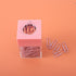 Pink Magnetic Paper Cilp Dispenser Holder Clear Acrylic Paper Clip Organizers with Magnetic Top for Desk Cute Office Binder Clip, Hair Clip,Paper ...