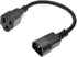C14 to 5-15R Power Cord, IEC320 C14 to NEMA 5-15R Power Extension Cable Cord, PDU/UPS 18AWG Standard Computer Power Adapter Cord NEMA 5-15R to IEC...