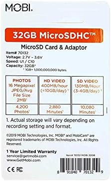 MOBI 32GB MicroSDHDC Memory Card and Adapter, Micro SD Card, microSD card, Memory Card...