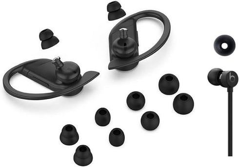 Compatible with Beats Flex Powerbeats Pro Ear Tips, 12 Pairs Double Flange L/M/S Replacement Silicone Ear Buds Earplug Gel Accessories for Compati...
