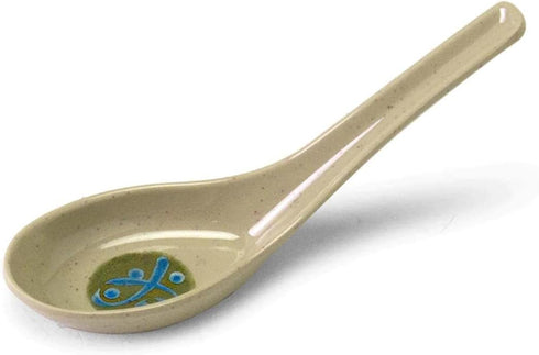 JapanBargain 2344, Set of 4 Soup Spoons Asian Chinese Wonton Spoon Japanese Soba Rice Spoon Pho Spoon Ramen Noodle Soup Spoons, Green...