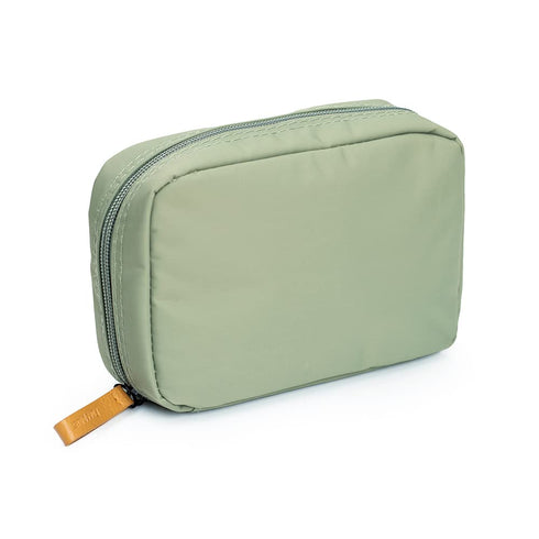 Hekyip Rectangular Beauty Bag, Small Travel Makeup Bag for Purse, Portable Waterproof Cosmetic Pouch for Girls Women (Rectangular Green)...
