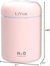 Colorful Cool Mini Humidifier, USB Personal Desktop Humidifier for Car, Office Room, Bedroom,etc. Auto Shut-Off, 2 Mist Modes, Super Quiet. (Pink)...