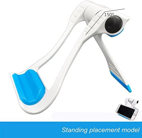 Two Models Multi-Angle Adjustable Universal Portable & Foldable Cellphone Tablet Stand Holder Mount Compatible with Cellphone Tablet - Blue...