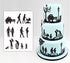 Family Fondant Cutters, Airlxf 11 PCS Wedding Cookie Cutter Set for Anniversary/Bridal/Engagement Cake Decorating Sugarcraft Cutting Tool (Family ...