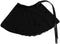 Girls Ballerina Sheer Wrap Ballet Tutu Dress Child Dance Skate Over Scarf Dancewear with Tie Waist Chiffon Dance Skirts, Black, Free Child...