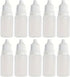 10 pieces 15ml Plastic Dropper Bottle with Childproof Cap, Portable Squeezable Eye dropper Containers Great for Solvents, Light oils, Saline, etc...