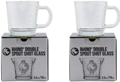 BrewGlobal Rhinoware Shot Glass - Double - 2- Count...