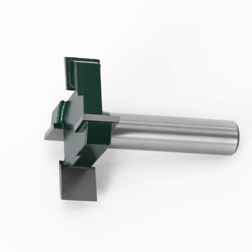 Mesee Industrial Grade CNC Spoilboard Surfacing Router Bit, 1/2 Inch Shank 4-Wing Slab Flattening Surface Planing Router Bit Woodworking Planer Cu...