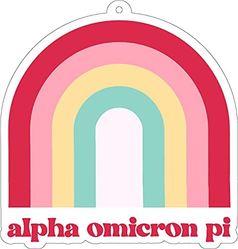 Alpha Omicron Pi - Rainbow Air Freshener - 2/Pack - Flowers & Sunshine Scent...