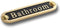 Bathroom Brass Door Sign. Traditional Style Home Décor Wall Plaque Handmade By The Metal Foundry UK....