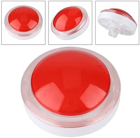 Socobeta Wear-Resisting Lightweight ABS Game LED Light Big Round for Video Game(red)...