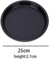 Black Pizza Pan, Carbon Steel Round Pizza Tray 10 Inch Non-Stick Pizza plate for Oven Home Kitchen Baking Tool Restaurant Bakeware...