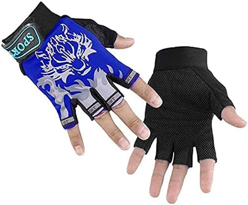 Luwint Fishing Gloves for Men and Women, Fingerless Lightweight Sun Protective Gloves Non-Slip Sport Gloves for Hunting Fishing Cycling Camping Ri...