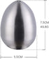 Egg Spice Jar, 2 PCS Stainless Steel Pepper Shaker, Salt Pot by Buy THINGS!(Silver+Rainbow)...