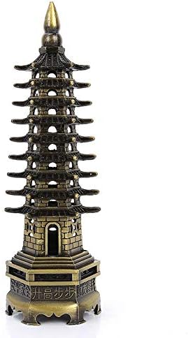 FTVOGUE Chinese Tower Model Crafts Miniature Ornaments Office Home Desktop Decor Architecture Figurine...