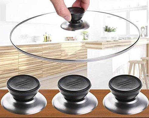 2 PCS Universal Pot Cover Replacement Knob, Pot Cover Handle, Heat-resistant Pot Cover Knob, Electric Pot Handle Replacement Parts...