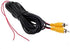 Car RCA Video Extension Cable for Auto Backup Camera Monitor Rear View Parking System with Detection Wire Reverse Trigger Lead for GPS Navigation ...