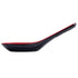 G.E.T. 6026-RB Red/Black 0.6 oz. Soup Spoon, Break Resistant Dishwasher Safe Melamine Plastic, Fuji Collection (Pack of 12)...