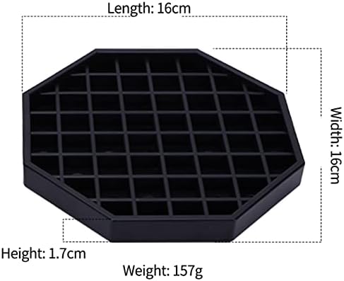 Drip Trays 6" Coffee Countertop Octagon Drip Tray Black Plastic Coffee Drip Tray With Honeycomb Grid, Pack of 2 (2 Pcs 6")...