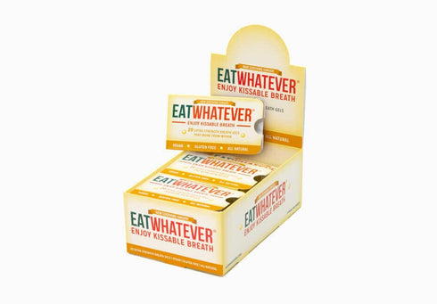 Eatwhatever Ginger Breath Gels All-Natural Gluten-Free Vegan Breath Freshener, 9-Pack Box...