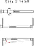 6Pcs Small Tension Rod, Goowin Tension Rod, No Drilling Rustproof Spring Adjustable Mini Tension Curtain Rod for Closet, Cupboard, Wardrobe, Books...