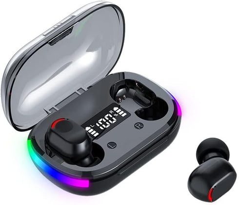 BD&M Wireless Earbuds, HiFi Digital LED Display Stereo Gaming Earbuds Bluetooth Headphones, TWS Wireless Earphones in-Ear Ear Buds, for Gaming, Wo...