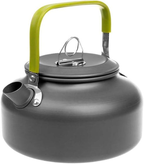 1.2L Outdoor Teapot Water Bottle Aluminum Alloy Cookware Camping Cooking Picnic Tableware Kettle Pot for Outdoor Hiking...