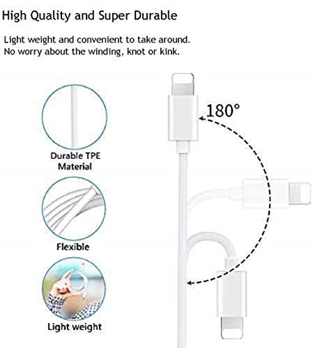 iPhone Aux Cord for Car, Apple MFi Certified Veetone Lightning to 3.5 mm Headphone Jack Adapter Male Aux Stereo Audio Cable Compatible with iPhone...