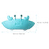 TOYANDONA Toddler Hair Washing Shield Baby Shower Cap, 2pcs Cute Crab Shampoo Hat Adjustable Silicone Shower Cap Hair Washing Hat for Kids Toddler...
